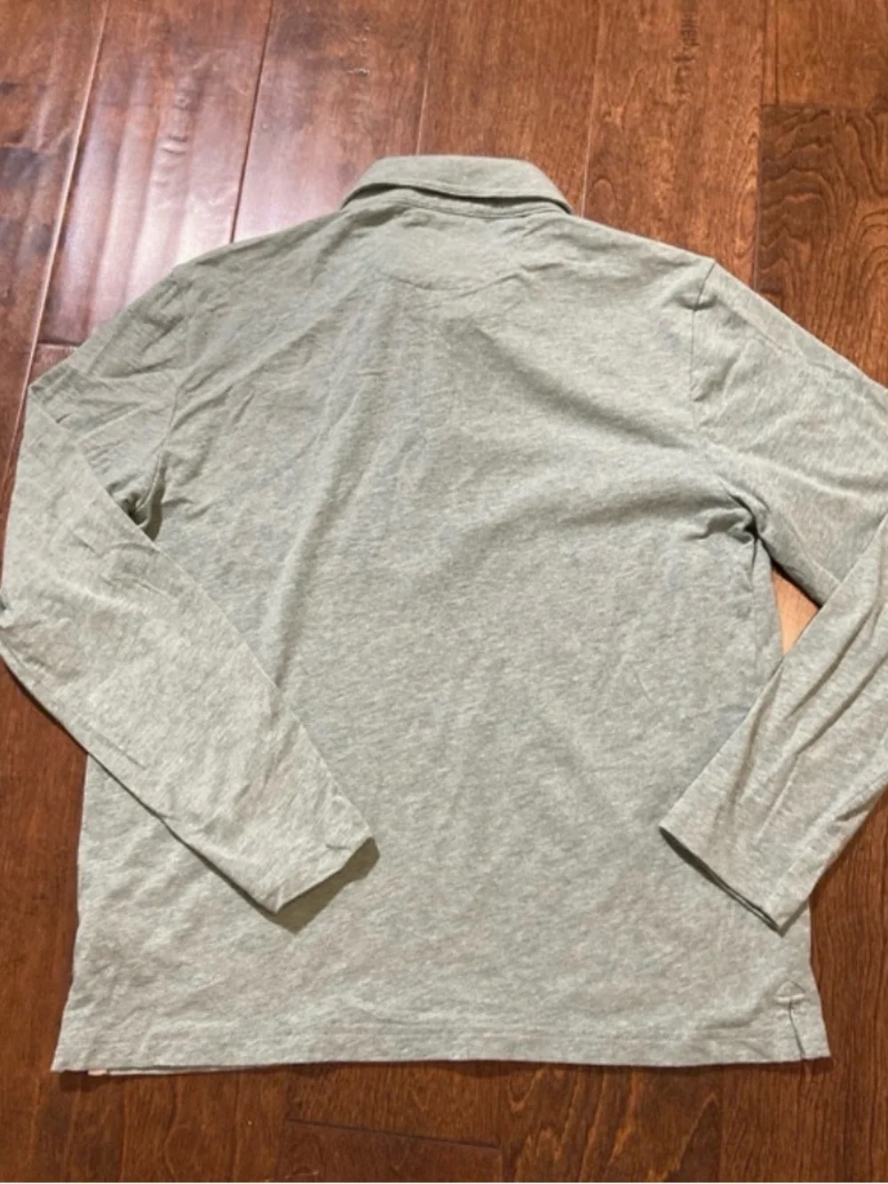 Johnnie O boys polo long sleeve sage green color SZ 12 boys